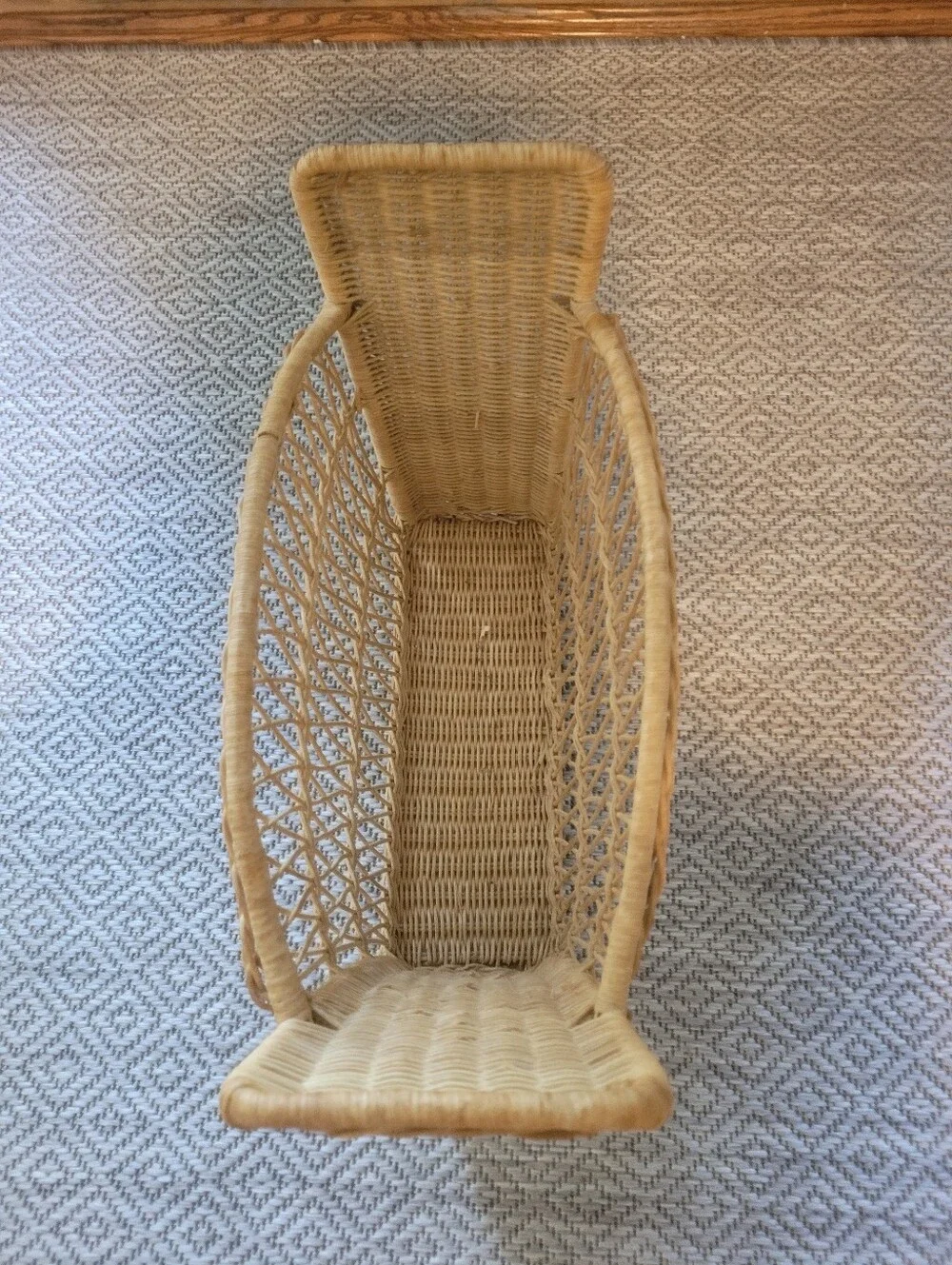 Natural Wicker Magazine Rack - Natural Color. Versatile Multiple Uses In Home
